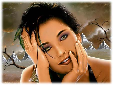 sourire et beau regard